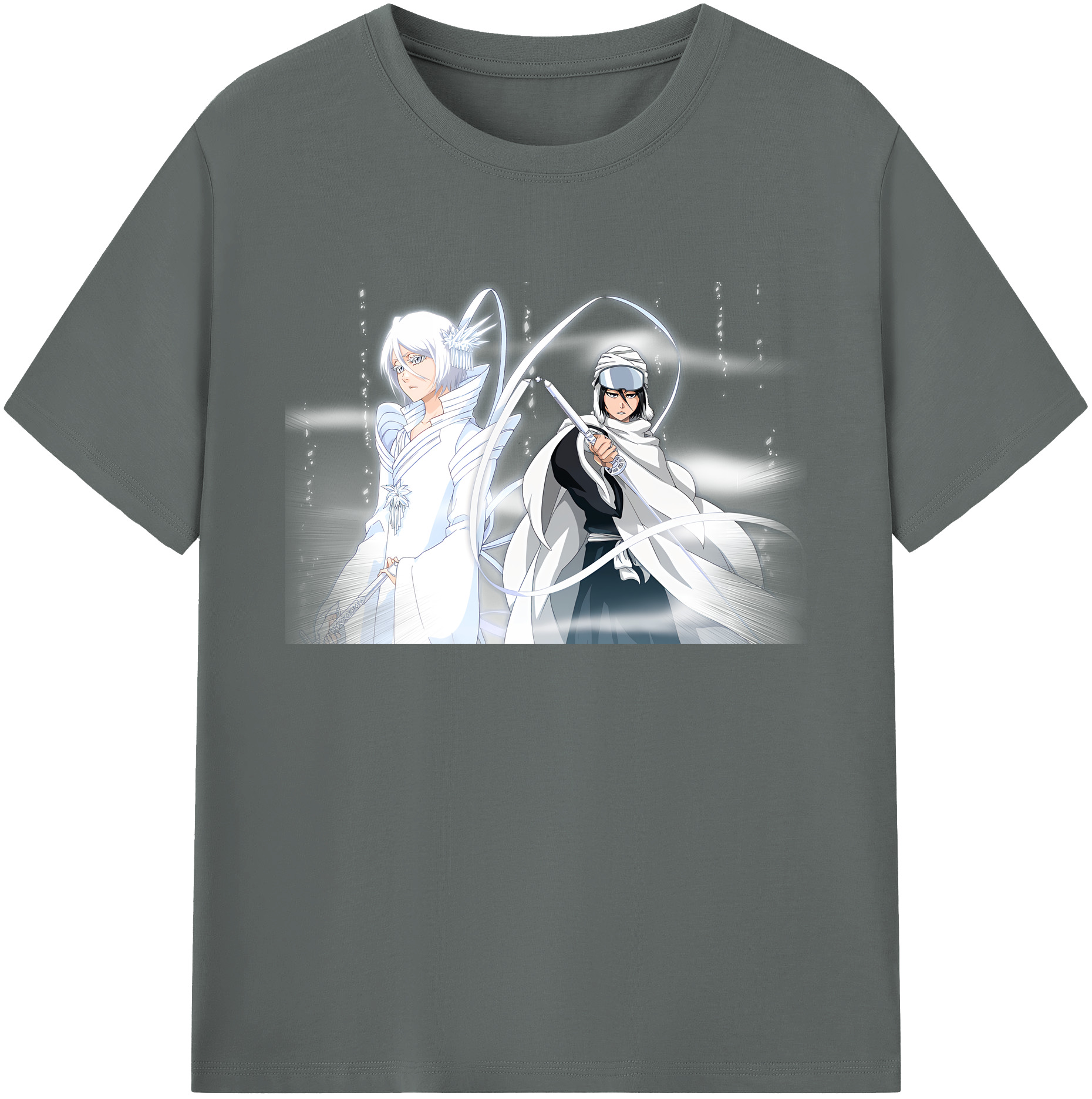 （画像用） ブリーチ 朽木ルキア BLEACH Kuchiki Rukia 綿100％ メンズ半袖Tシャツ｜肌触りやわらか＆通気性